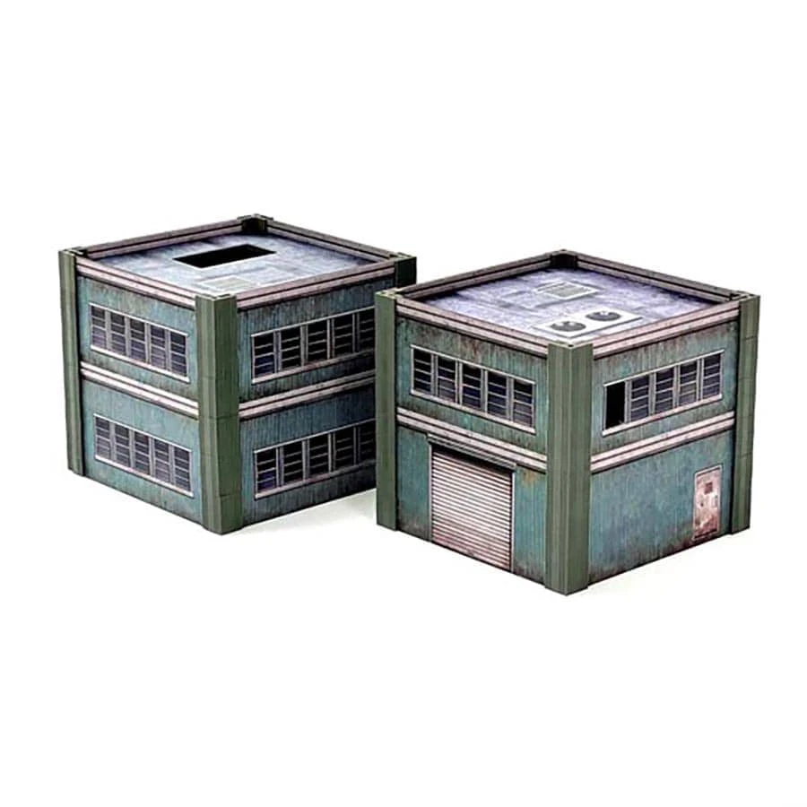 Metropolis Cityscapes: Two Small Steel Buildings 1 Metropolis Cityscapes: Two Small Steel Buildings