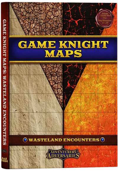 Adventurers & Adversaries Game Knight Maps - Wasteland Encounters 1 Adventurers & Adversaries Game Knight Maps - Wasteland Encounters
