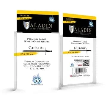 Paladin Board Game Sleeves: Gilbert (60x103mm) 1 Paladin Board Game Sleeves: Gilbert (60x103mm)