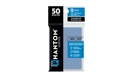 Phantom Sleeves: Blue Size - 50ct Sleeves (Glossy/Glossy) 1 Phantom Sleeves: Blue Size - 50ct Sleeves (Glossy/Glossy)