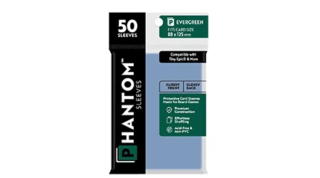 Phantom Sleeves: Evergreen Size - 50ct Sleeves (Glossy/Matte) 1 Phantom Sleeves: Evergreen Size - 50ct Sleeves (Glossy/Matte)