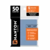 Phantom Sleeves: Orange Size - 50ct Sleeves (Glossy/Glossy)