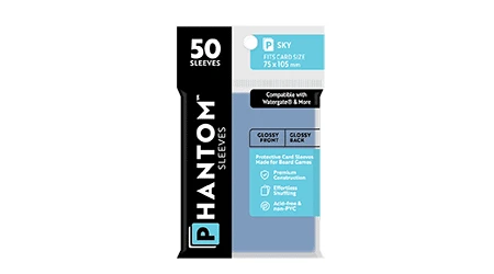 Phantom Sleeves: Sky Size - 50ct Sleeves (Matte/Matte) 1 Phantom Sleeves: Sky Size - 50ct Sleeves (Matte/Matte)