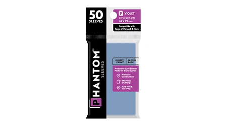 Phantom Sleeves: Violet Size - 50ct Sleeves (Glossy/Matte) 1 Phantom Sleeves: Violet Size - 50ct Sleeves (Glossy/Matte)