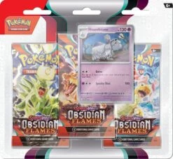 Pokemon Scarlet And Violet 3 Obsidian Flames 3-Pack Blister - Houndstone