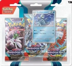 Pokemon Scarlet And Violet 4 Paradox Rift 3-Pack Blister - Arctibax