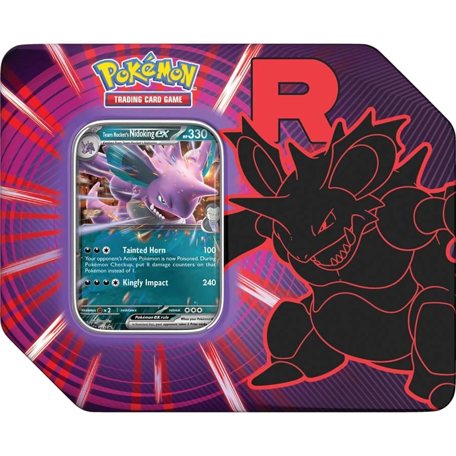 Pokemon TCG: Team Rocket Tin - Nidoking (Pre-Order) 1 Pokemon TCG: Team Rocket Tin - Nidoking (Pre-Order)