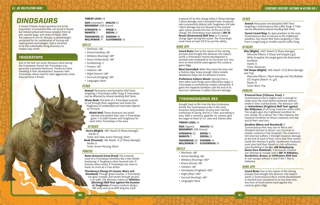 Renegade Game Studios G.I. JOE RPG Ferocious Fighters: Factions In Action Vol. 1 Sourcebook 4 Renegade Game Studios G.I. JOE RPG Ferocious Fighters: Factions In Action Vol. 1 Sourcebook - Image 4