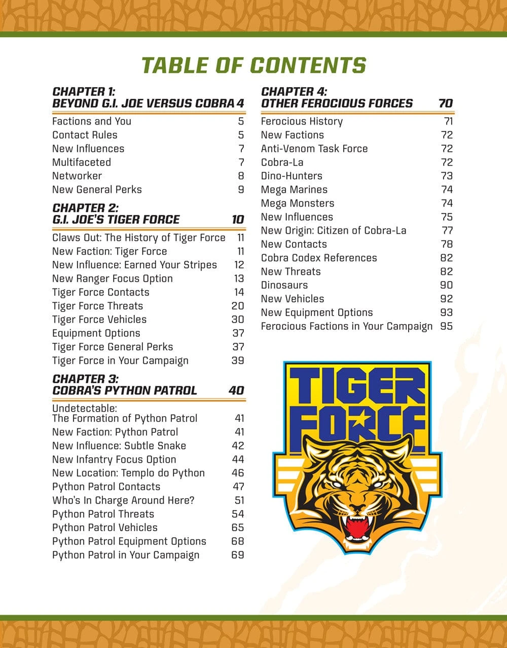 Renegade Game Studios G.I. JOE RPG Ferocious Fighters: Factions In Action Vol. 1 Sourcebook 3 Renegade Game Studios G.I. JOE RPG Ferocious Fighters: Factions In Action Vol. 1 Sourcebook - Image 3