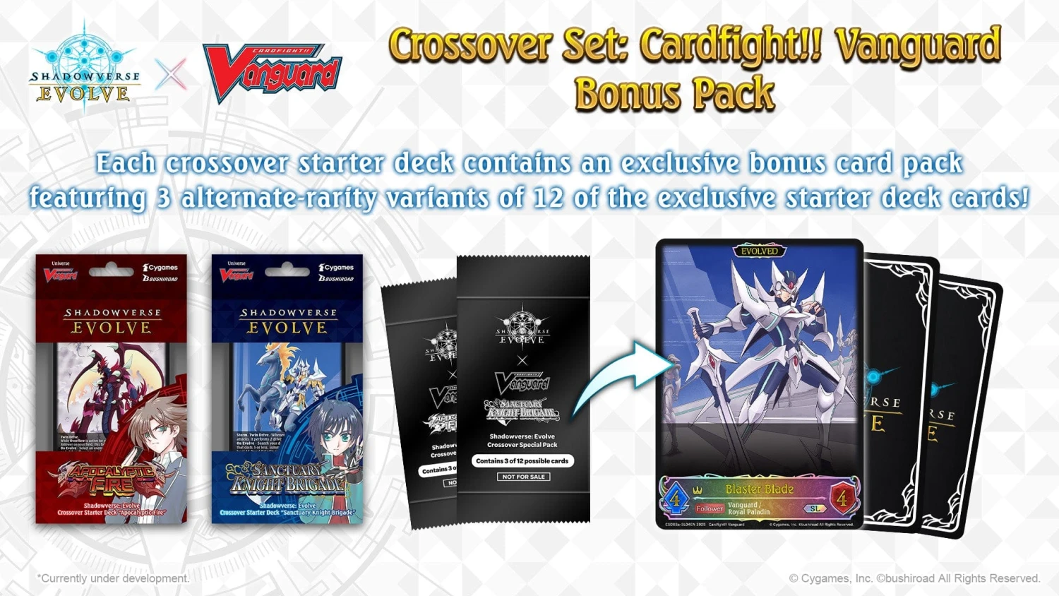 Shadowverse Evolve X Cardfight!! Vanguard Crossover Starter Deck: Sanctuary Knight Brigade (Pre-Order) 3 Shadowverse Evolve X Cardfight!! Vanguard Crossover Starter Deck: Sanctuary Knight Brigade (Pre-Order) - Image 3