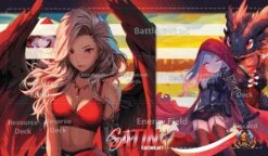 Soul Masters: Gridded Playmat With Bag - Satin Ravenheart