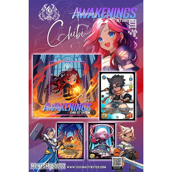 Soul Masters TCG: Awakenings Core Set- Booster Box, 1st Edition Chibi Style 5 Soul Masters TCG: Awakenings Core Set- Booster Box, 1st Edition Chibi Style - Image 5