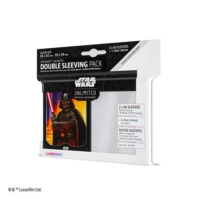 ASMODEE Star Wars: Unlimited Art Sleeves Double Sleeving Pack - Darth Vader 1 ASMODEE Star Wars: Unlimited Art Sleeves Double Sleeving Pack - Darth Vader