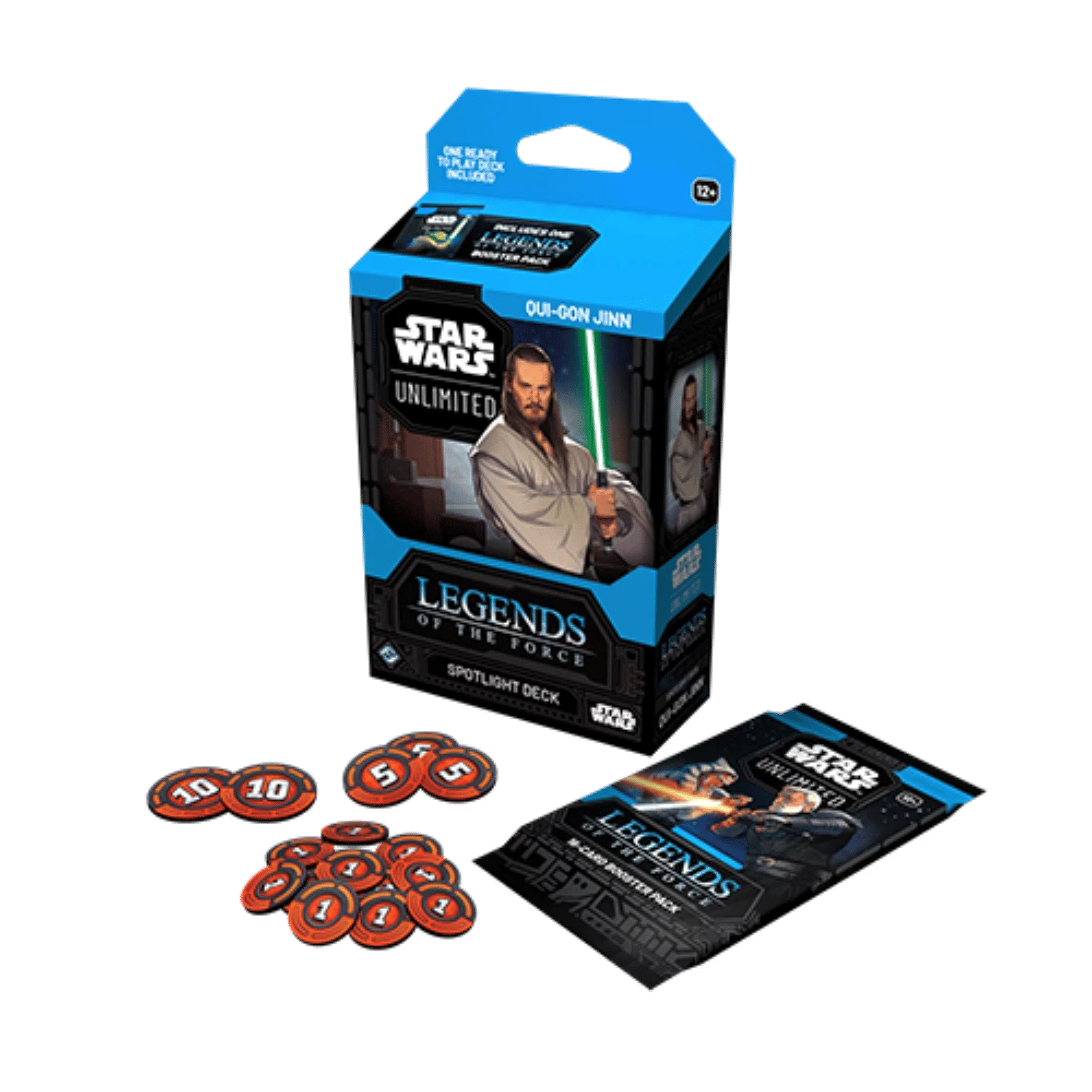 Star Wars: Unlimited - Legends Of The Force - Qui-Gon Jinn Spotlight Deck 1 Star Wars: Unlimited - Legends Of The Force - Qui-Gon Jinn Spotlight Deck
