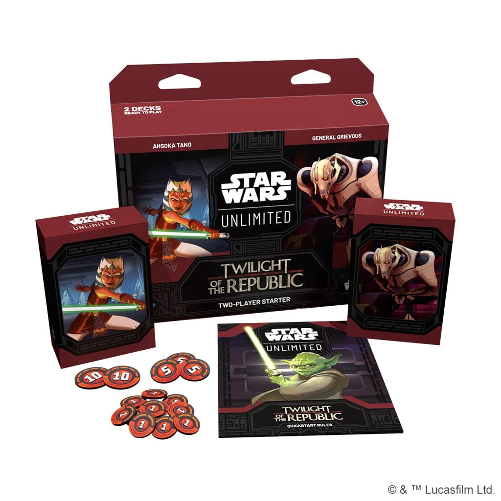 ASMODEE Star Wars: Unlimited - Twilight Of The Republic - Two-Player Starter Set 1 ASMODEE Star Wars: Unlimited - Twilight Of The Republic - Two-Player Starter Set