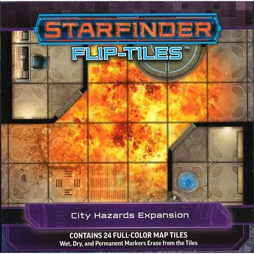 Starfinder RPG: Flip-Tiles- City Hazards Expansion 1 Starfinder RPG: Flip-Tiles- City Hazards Expansion