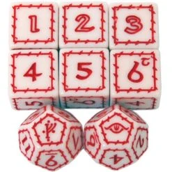 The One Ring: White Dice Set