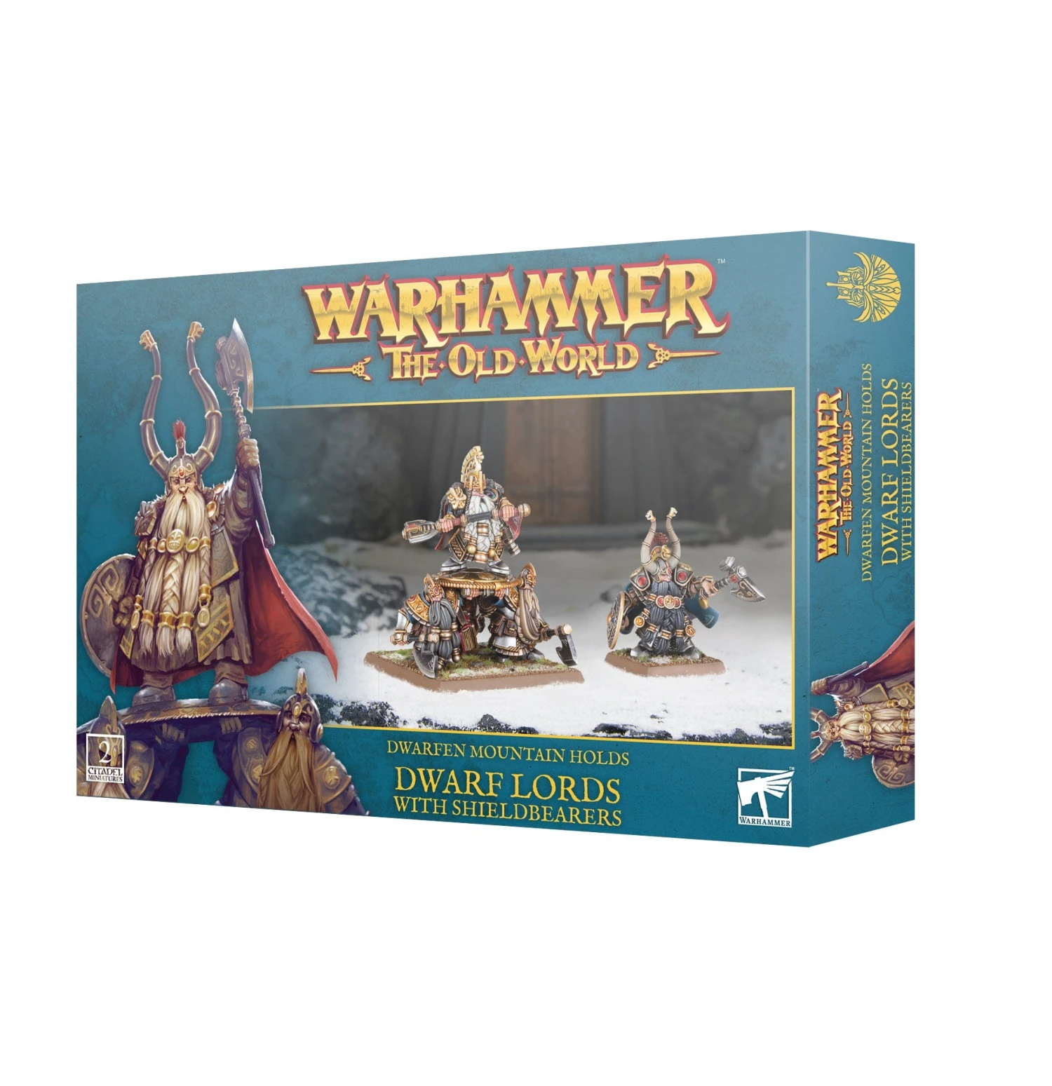 Games Workshop Warhammer The Old World: Dwarfen Mountain Holds - Dwarf Lords With Shieldbearers 1 Games Workshop Warhammer The Old World: Dwarfen Mountain Holds - Dwarf Lords With Shieldbearers