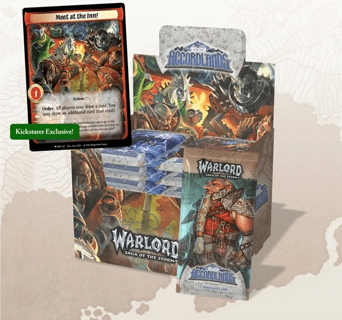 Warlord: Saga Of The Storm CCG - Kickstarter Booster Box (Pre-Order) 1 Warlord: Saga Of The Storm CCG - Kickstarter Booster Box (Pre-Order)