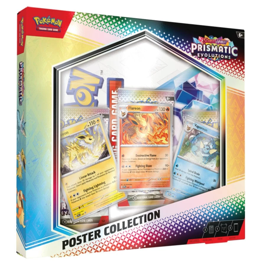 Pokemon TCG: Scarlet And Violet - Prismatic Evolutions Poster Collection 1 Pokemon TCG: Scarlet And Violet - Prismatic Evolutions Poster Collection