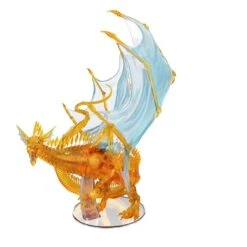 Dungeons And Dragons Miniatures: Icons Of The Realms: Adult Topaz Dragon Premium Set