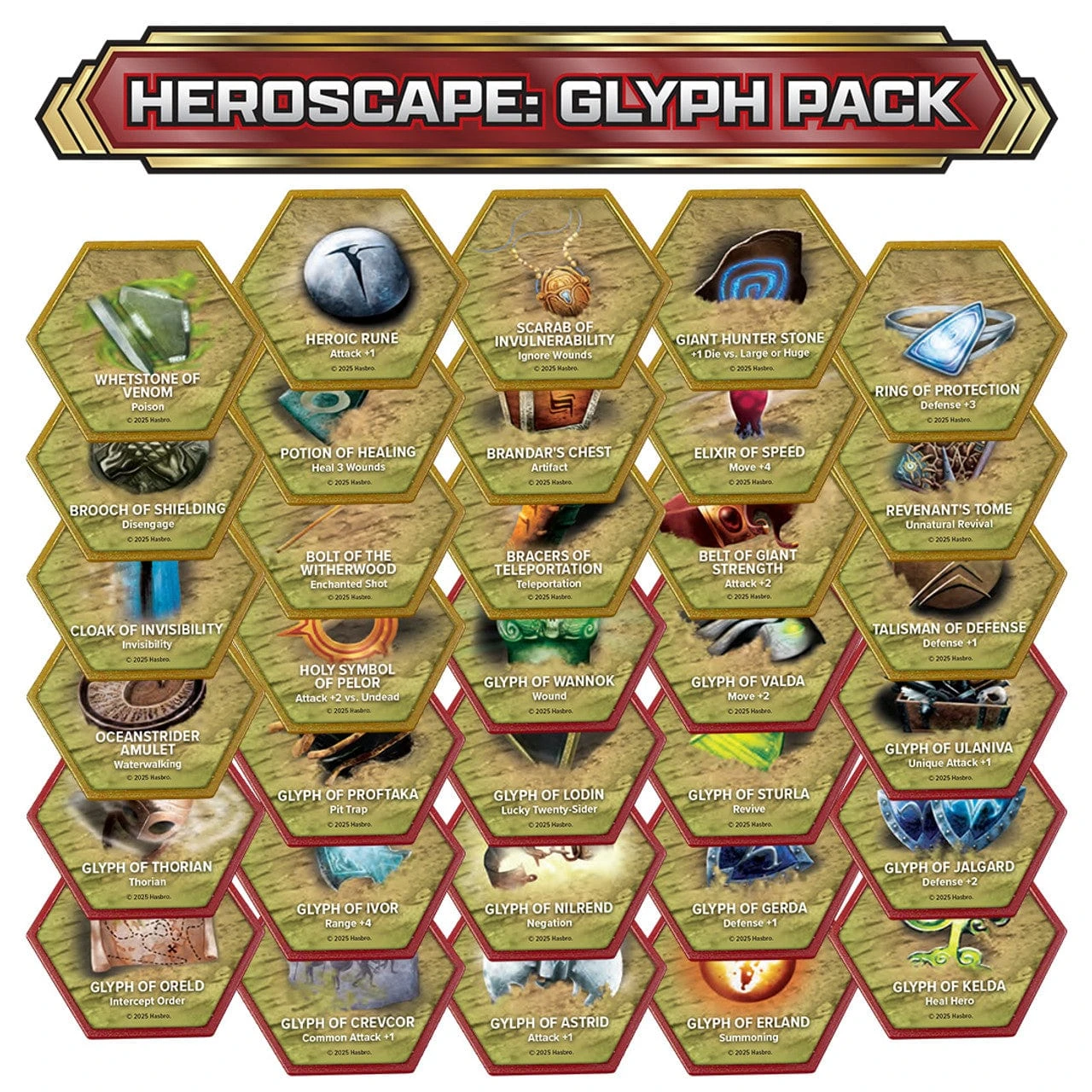 Renegade Game Studios Heroscape: Glyph Pack 4 Renegade Game Studios Heroscape: Glyph Pack - Image 4